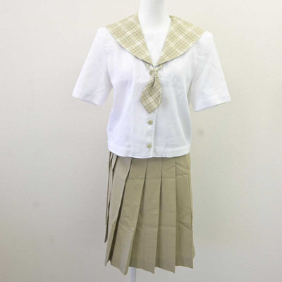 【中古】埼玉県 越谷南高等学校 女子制服 2点 (セーラー服・スカート) sf066246