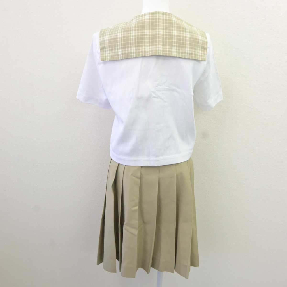 【中古】埼玉県 越谷南高等学校 女子制服 2点 (セーラー服・スカート) sf066246