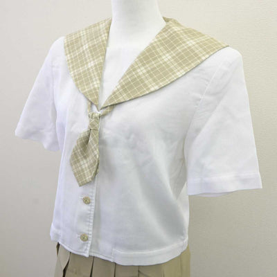 【中古】埼玉県 越谷南高等学校 女子制服 2点 (セーラー服・スカート) sf066246