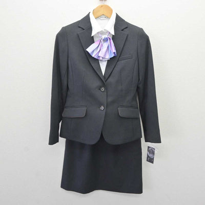 【中古】 事務服 女子制服 5点 (ジャケット・ブラウス・スカート) sf066249