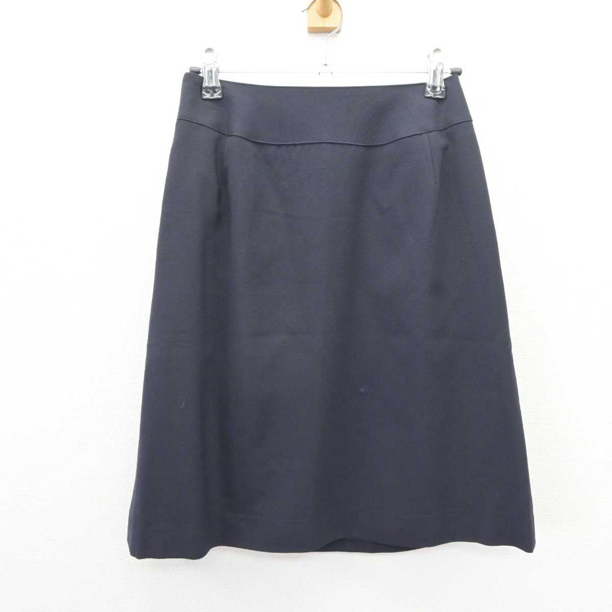 【中古】 事務服 女子制服 4点 (ベスト・ブラウス・スカート) sf066250