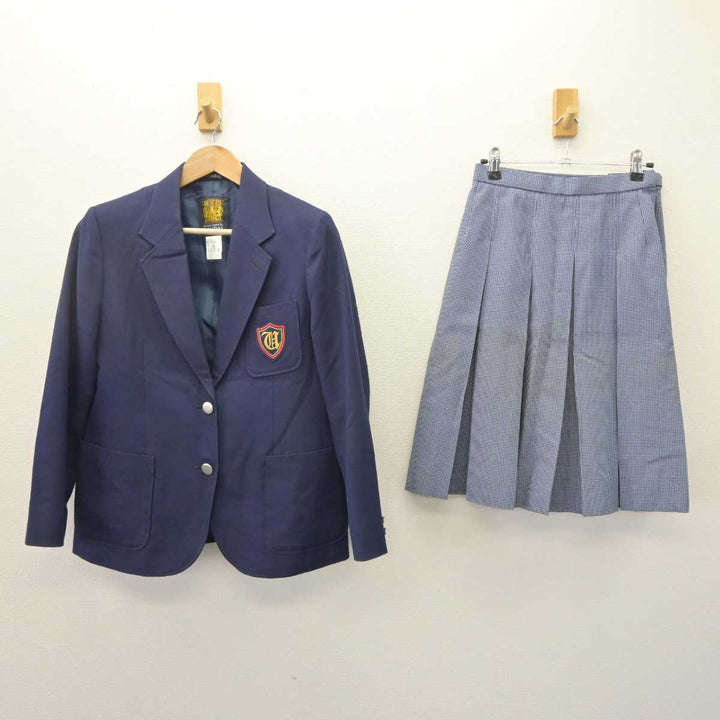 中古】大阪府 歌島中学校 女子制服 2点 (ブレザー・スカート) sf066259