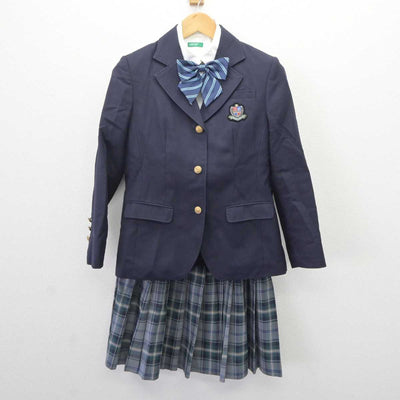 【中古】大阪府 城南学園高等学校 女子制服 5点 (ブレザー・ニット・シャツ・スカート) sf066264