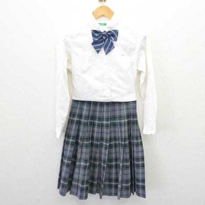 【中古】大阪府 城南学園高等学校 女子制服 5点 (ブレザー・ニット・シャツ・スカート) sf066264