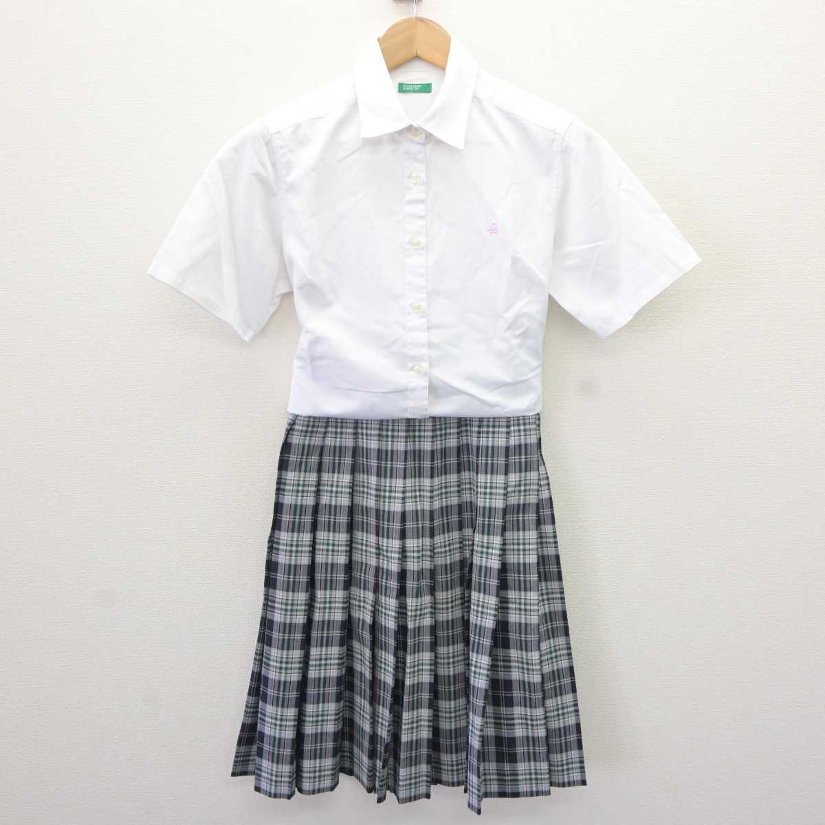 【中古】大阪府 城南学園高等学校 女子制服 3点 (シャツ・スカート) sf066265