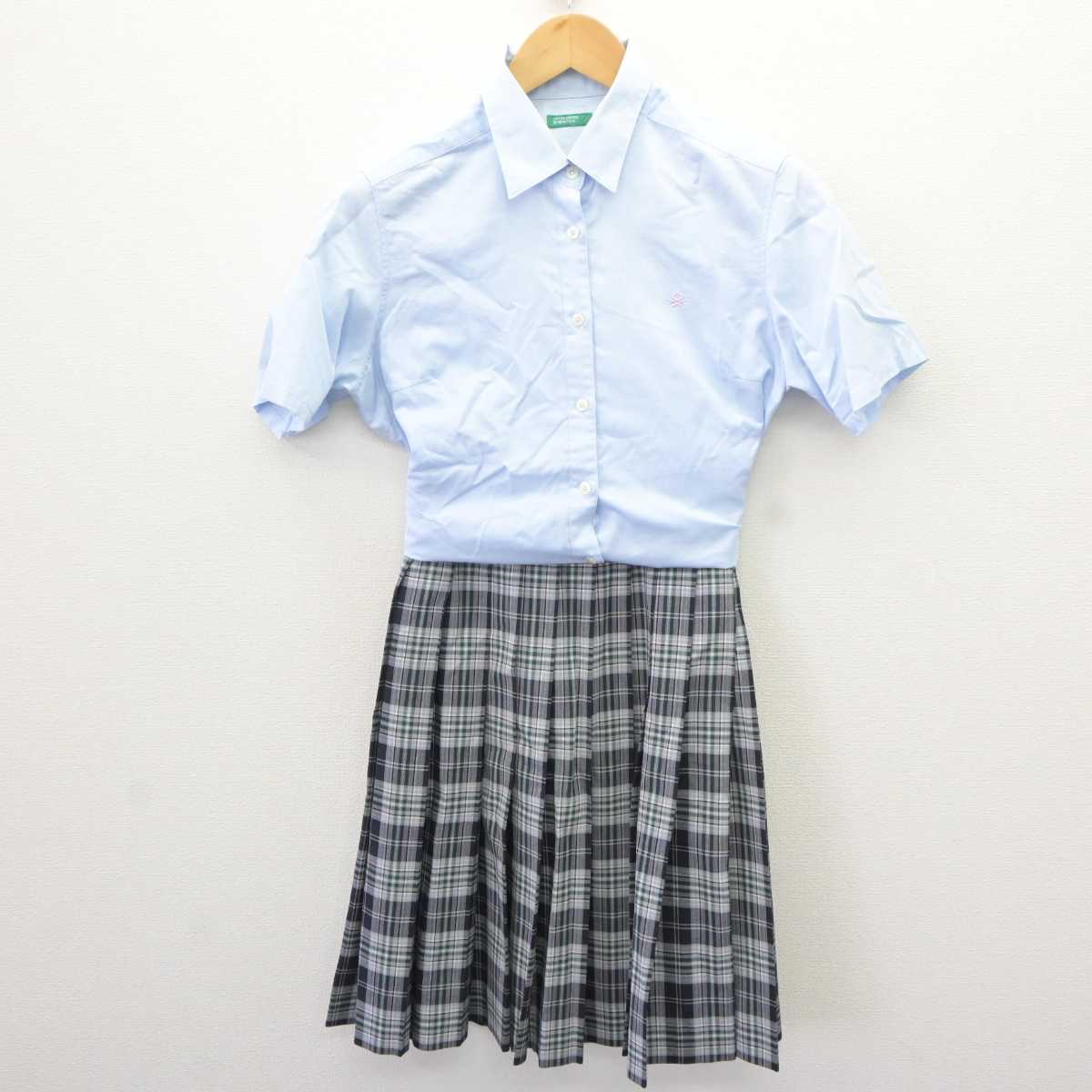 【中古】大阪府 城南学園高等学校 女子制服 3点 (シャツ・スカート) sf066265