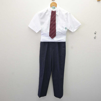 【中古】大阪府 四條畷学園高等学校 男子制服 4点 (シャツ・ズボン) sf066269