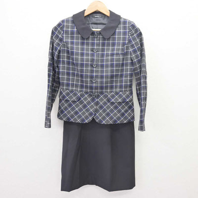 【中古】 事務服 女子制服 2点 (ジャケット・スカート) sf066281