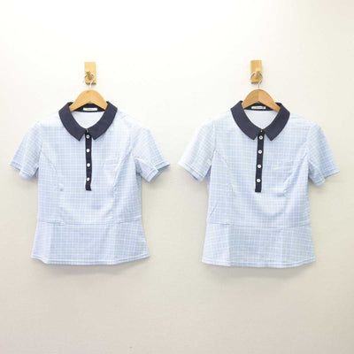 【中古】 事務服 女子制服 3点 (ブラウス・スカート) sf066282