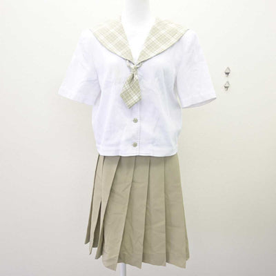 【中古】埼玉県 越谷南高等学校 女子制服 3点 (セーラー服・スカート) sf066289