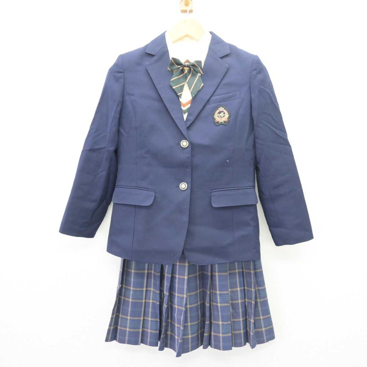 【中古】宮崎県 宮崎日本大学高等学校/旧制服 女子制服 5点 (ブレザー・ニット・シャツ・スカート) sf066294