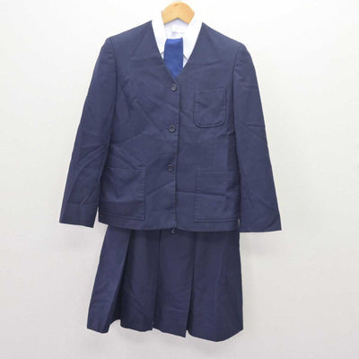 【中古】奈良県 京西中学校 女子制服 4点 (ブレザー・シャツ・スカート) sf066304