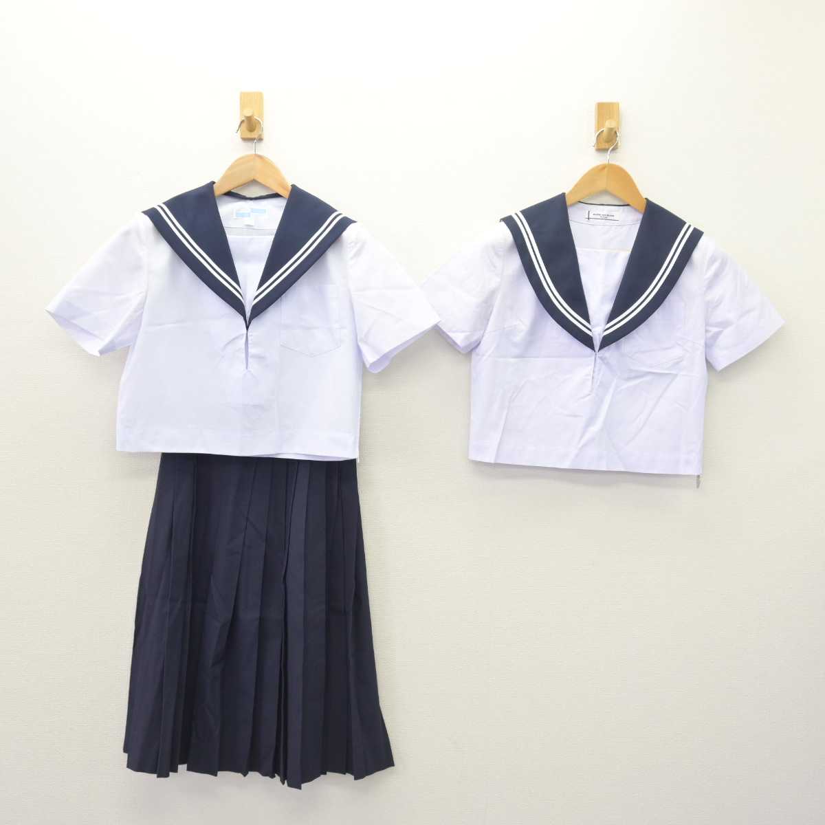 【中古】愛知県 豊正中学校 女子制服 3点 (セーラー服・スカート) sf066314