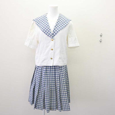 【中古】宮城県 聖和学園高等学校 女子制服 2点 (セーラー服・スカート) sf066323