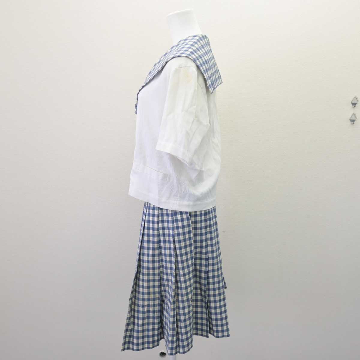 【中古】宮城県 聖和学園高等学校 女子制服 2点 (セーラー服・スカート) sf066323