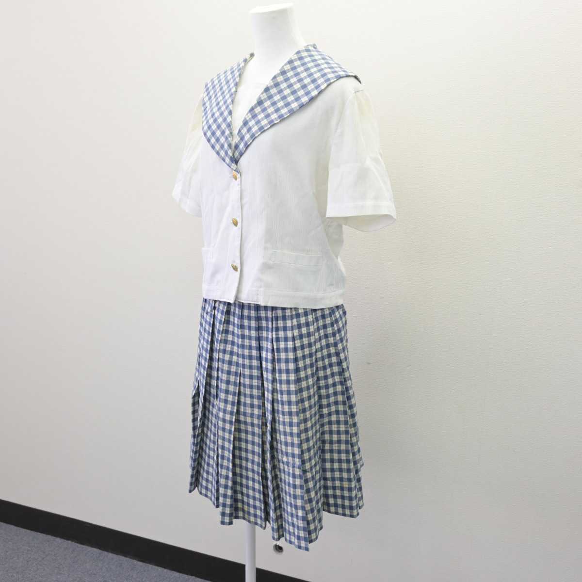 【中古】宮城県 聖和学園高等学校 女子制服 2点 (セーラー服・スカート) sf066323