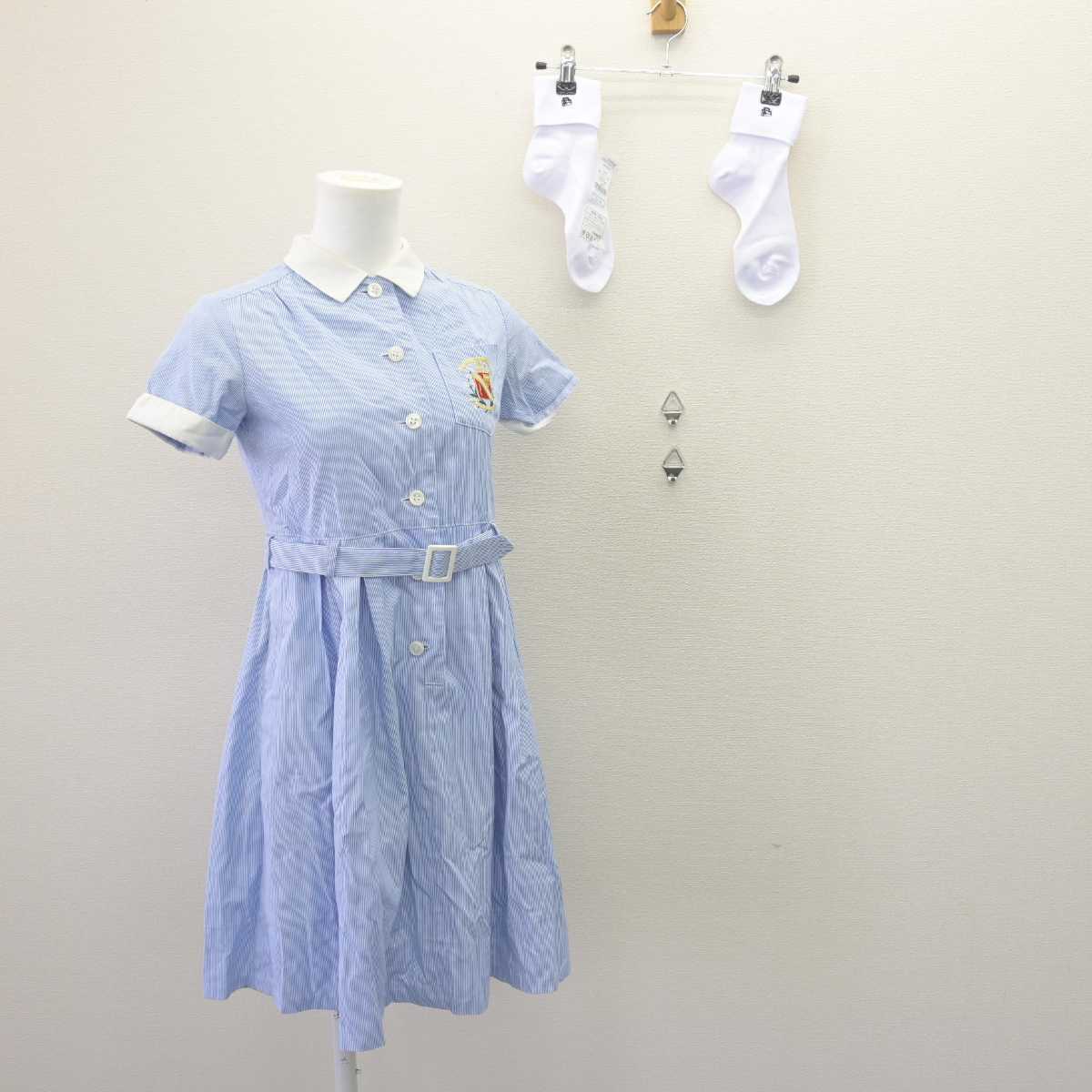 【中古】神奈川県 横浜雙葉小学校 女子制服 2点 (ワンピース) sf066324