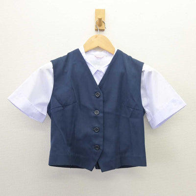 【中古】東京都 聖心女子学院 女子制服 2点 (ベスト・シャツ) sf066326