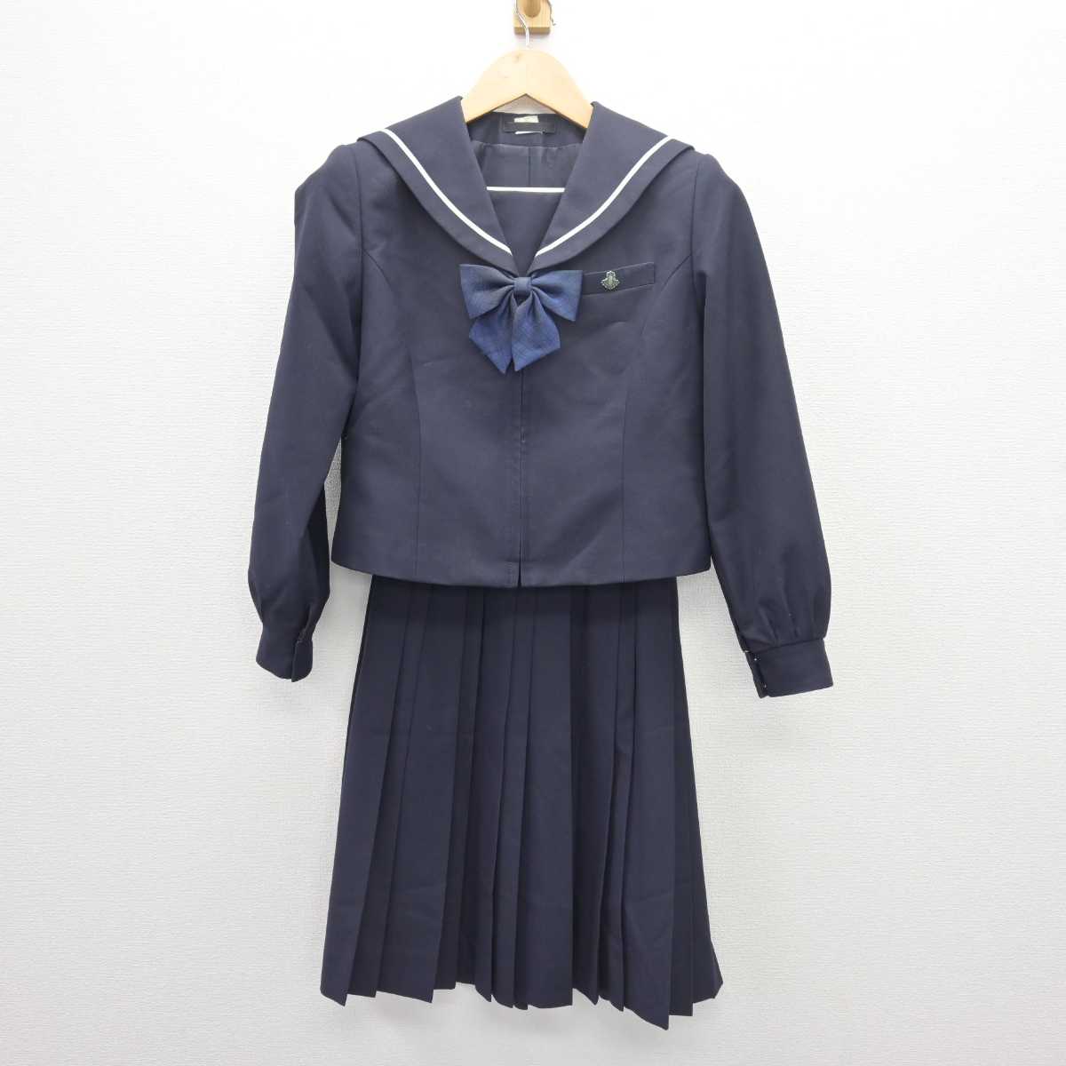 【中古】愛知県 惟信高等学校/旧モデル 女子制服 4点 (セーラー服・スカート) sf066332