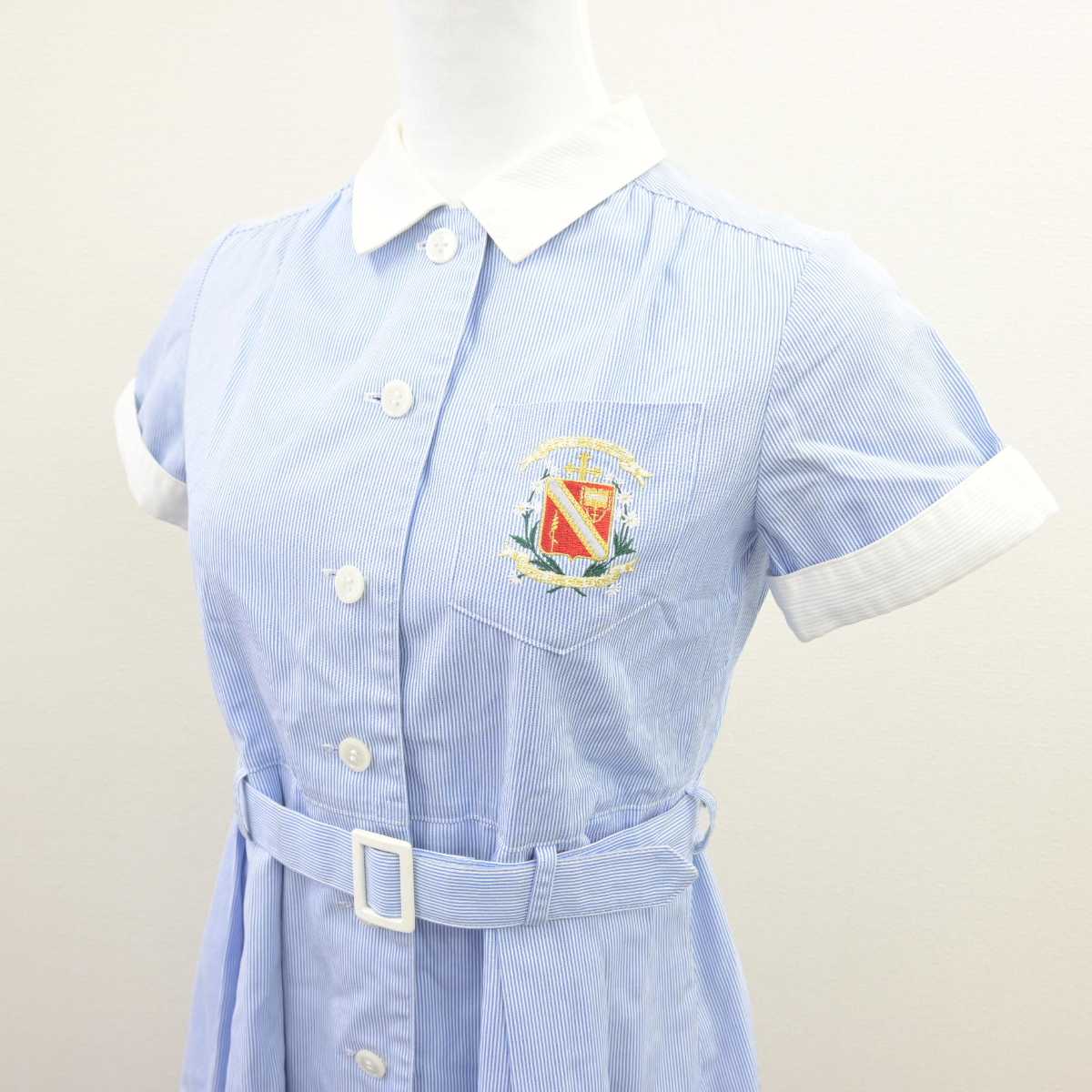 【中古】神奈川県 横浜雙葉小学校 女子制服 2点 (ワンピース) sf066338