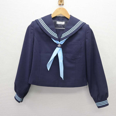 【中古】福島県 玉川中学校 女子制服 3点 (セーラー服・スカート) sf066342