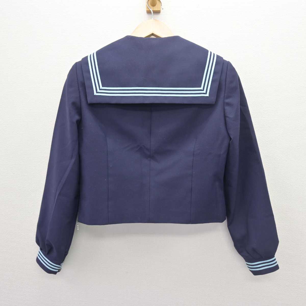 【中古】福島県 玉川中学校 女子制服 3点 (セーラー服・スカート) sf066342