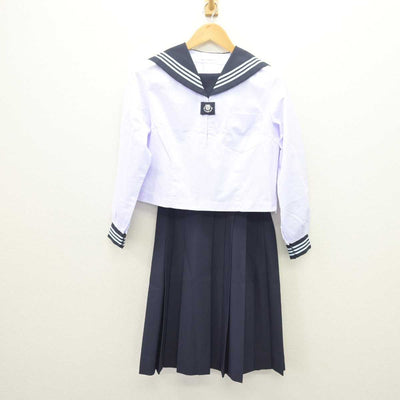 【中古】福島県 玉川中学校 女子制服 3点 (セーラー服・スカート) sf066343