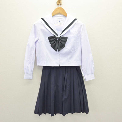 【中古】愛知県 名古屋西高等学校 女子制服 3点 (セーラー服・スカート) sf066346