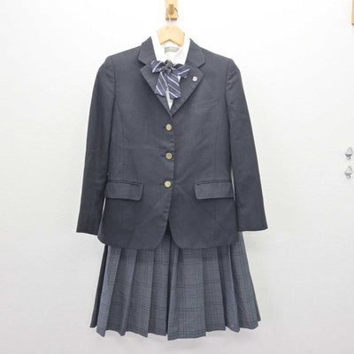 【中古】埼玉県 草加高等学校 女子制服 5点 (ブレザー・シャツ・スカート) sf066351