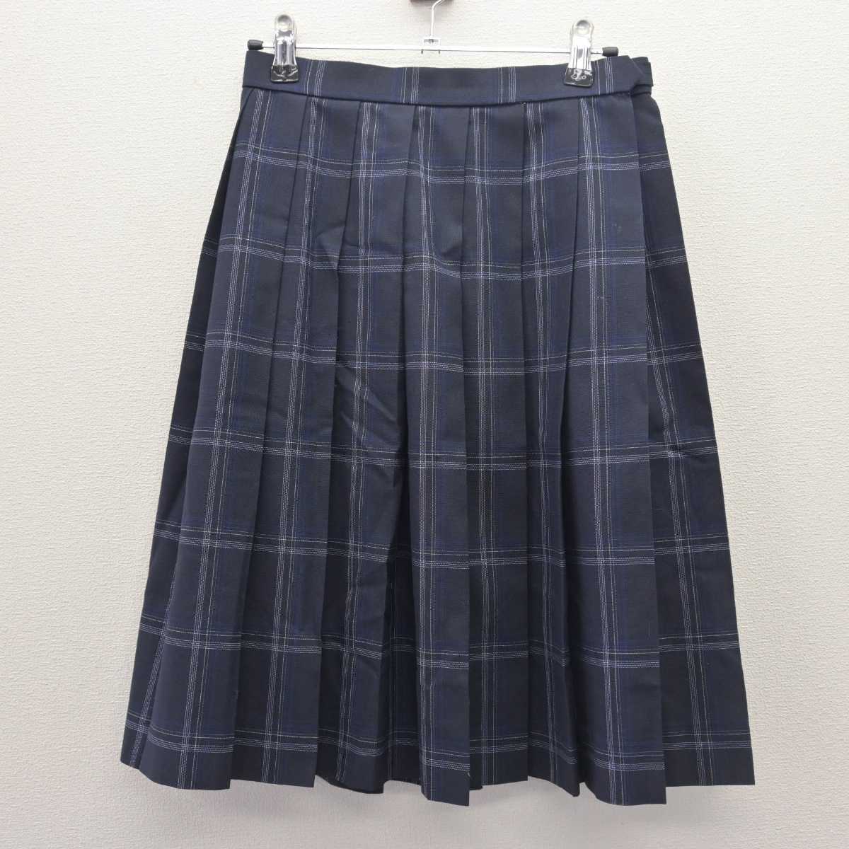 【中古】香川県 大手前高松高等学校 女子制服 4点 (ニットベスト・シャツ・スカート) sf066360