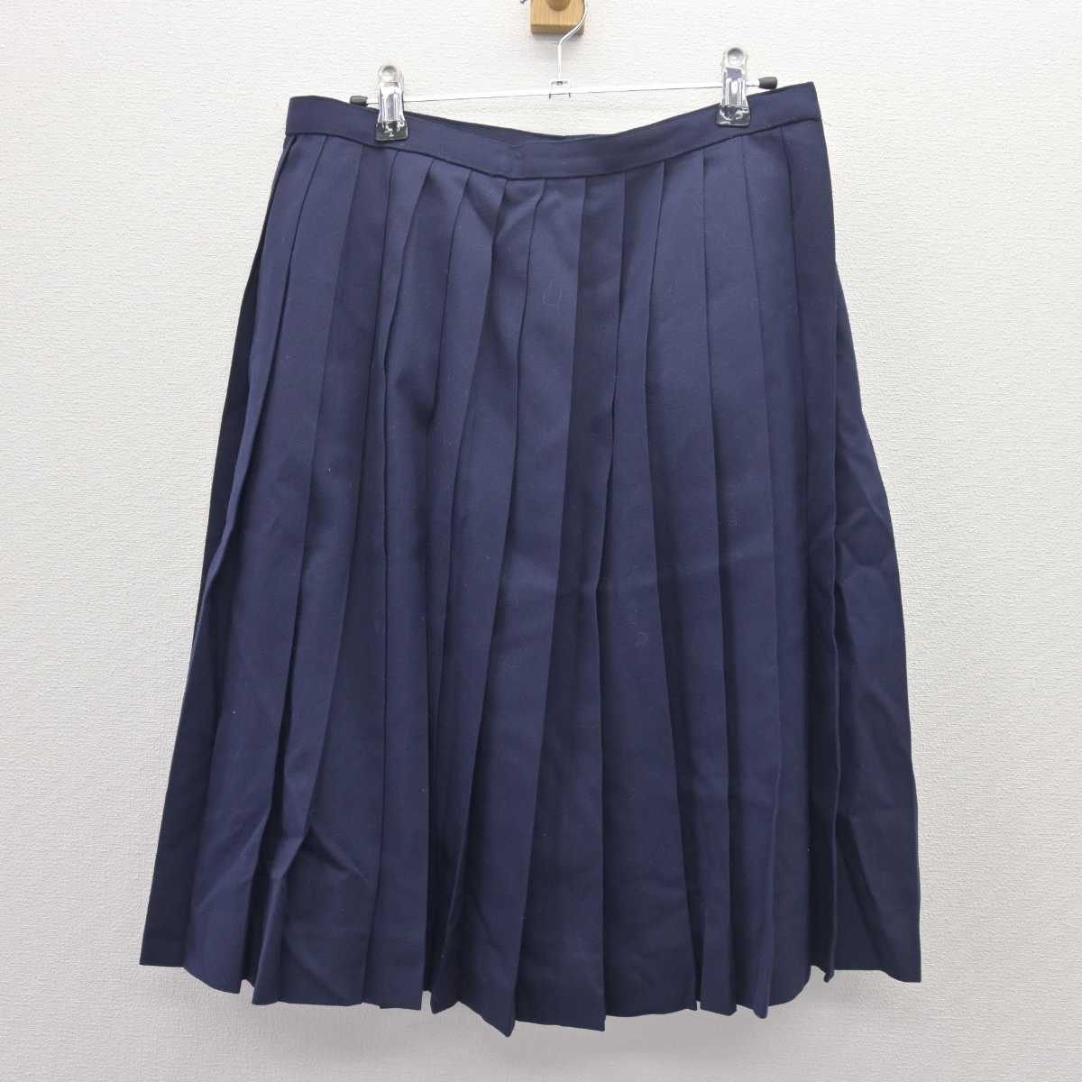 【中古】岐阜県 稲羽中学校 女子制服 3点 (セーラー服・スカート) sf066365