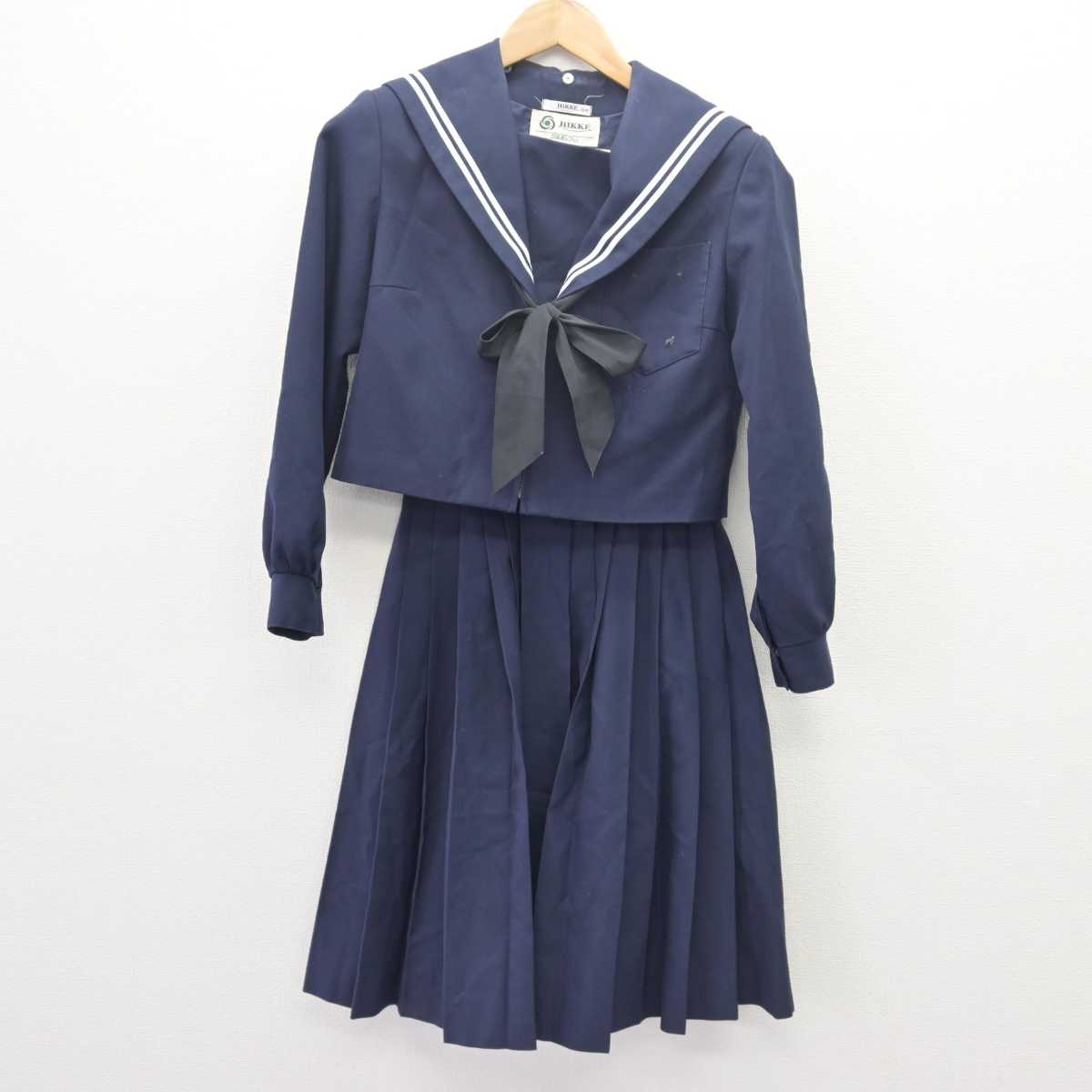 【中古】愛知県 御田中学校 女子制服 3点 (セーラー服・スカート) sf066372