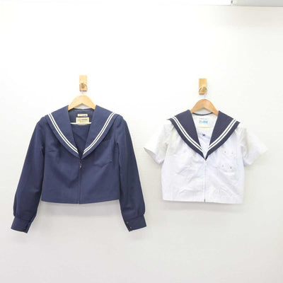 【中古】愛知県 御田中学校 女子制服 2点 (セーラー服・セーラー服) sf066373