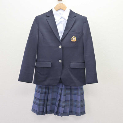 【中古】北海道 花川南中学校 女子制服 3点 (ブレザー・シャツ・スカート) sf066377