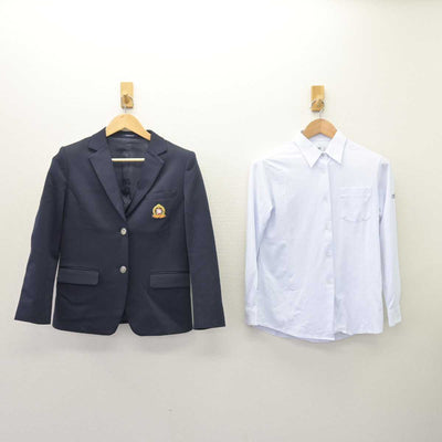 【中古】北海道 花川南中学校 女子制服 3点 (ブレザー・シャツ・スカート) sf066377