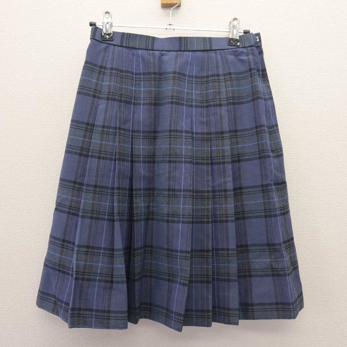 【中古】北海道 花川南中学校 女子制服 2点 (ニットベスト・スカート) sf066379