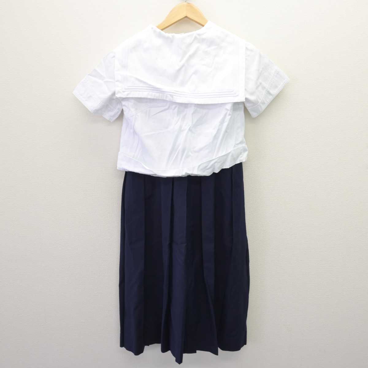 【中古】福岡県 西南女学院中学校・高等学校 女子制服 3点 (セーラー服・スカート) sf066391