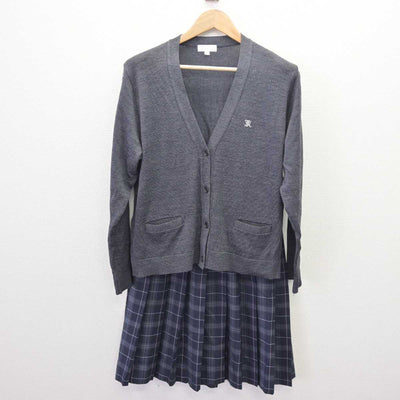 【中古】愛知県 菊華高等学校 女子制服 3点 (ブレザー・ニット・スカート) sf066404