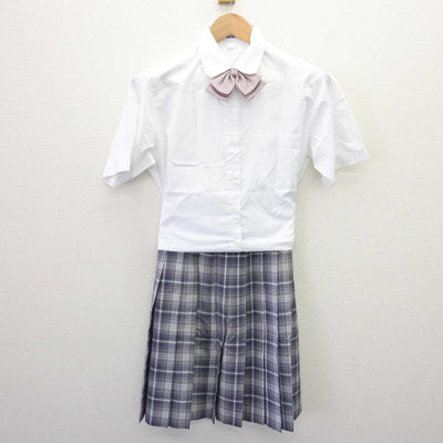 【中古】東京都 白梅学園高等学校/旧モデル 女子制服 4点 (ニットベスト・シャツ・スカート) sf066411