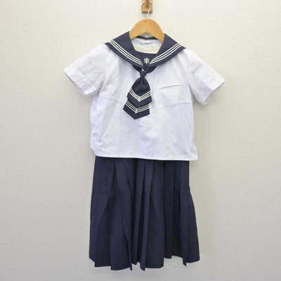 【中古】神奈川県 湘南白百合学園小学校 女子制服 3点 (セーラー服・スカート) sf066415