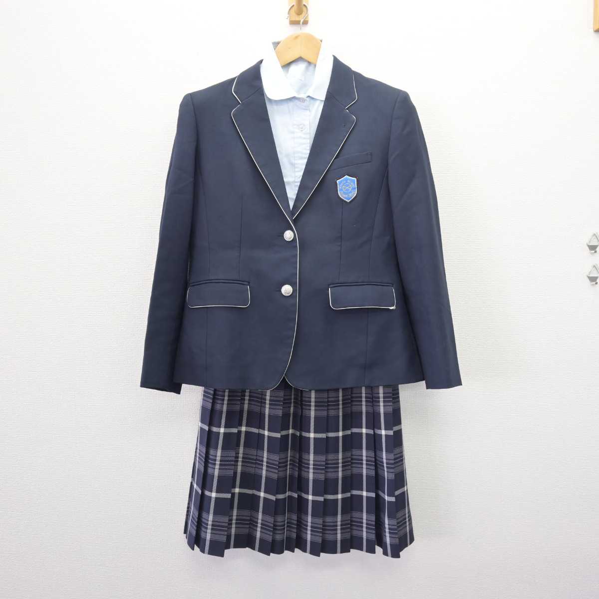 【中古】京都府 京都両洋高等学校 女子制服 4点 (ブレザー・シャツ・スカート) sf066420