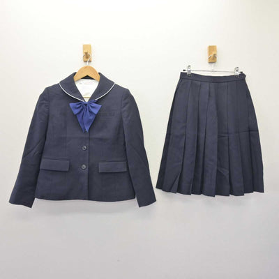 【中古】福岡県 久留米大学附設中学校・高等学校 女子制服 4点 (ブレザー・ブラウス・スカート) sf066423