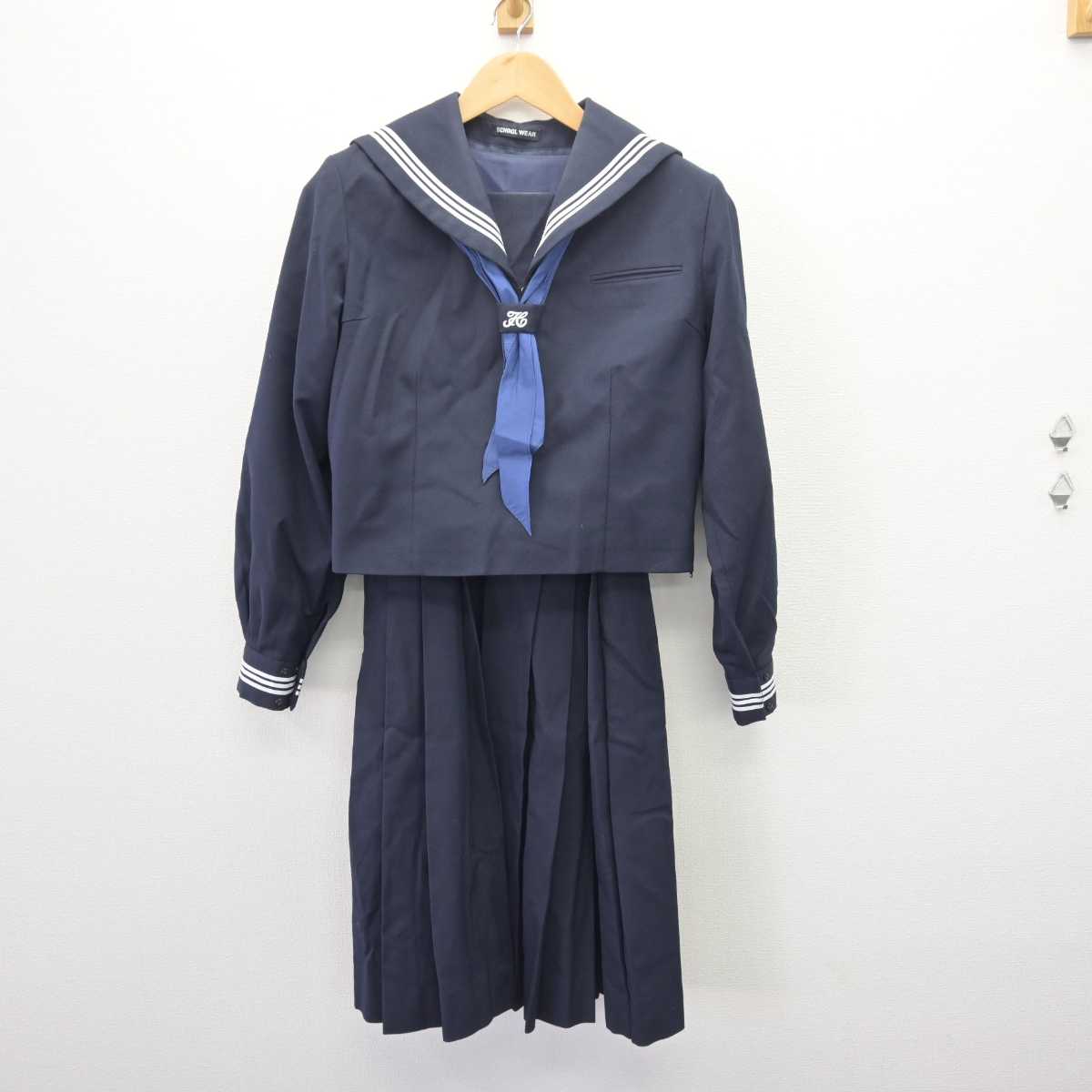 【中古】東京都 石神井南中学校 女子制服 3点 (セーラー服・ジャンパースカート) sf066436