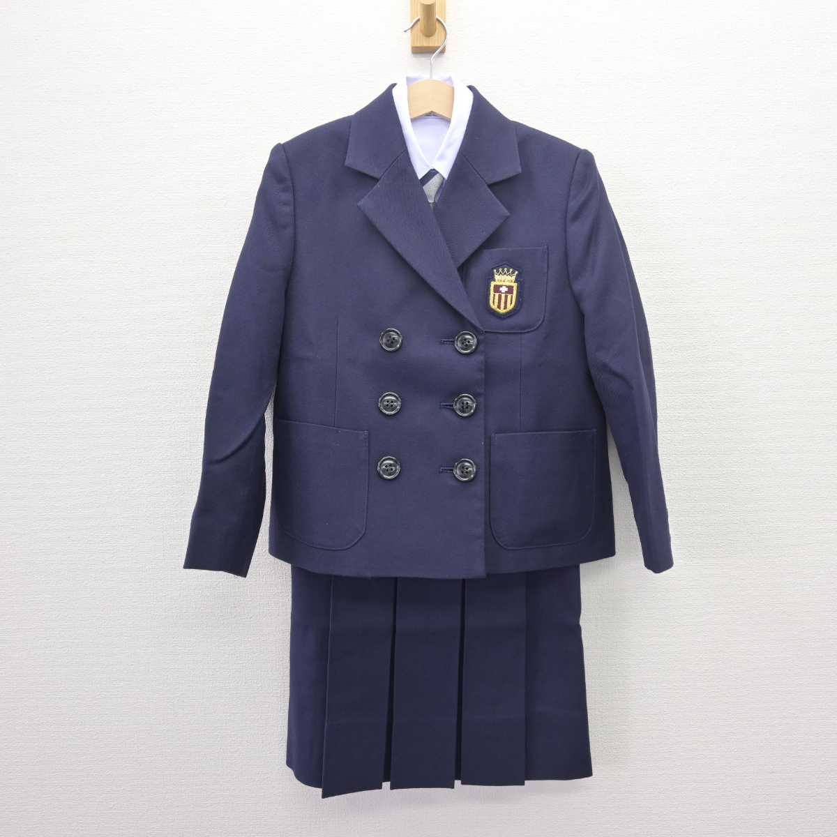 【中古】東京都 光塩女子学院初等科 女子制服 6点 (ブレザー・ニット・シャツ・ジャンパースカート) sf066441