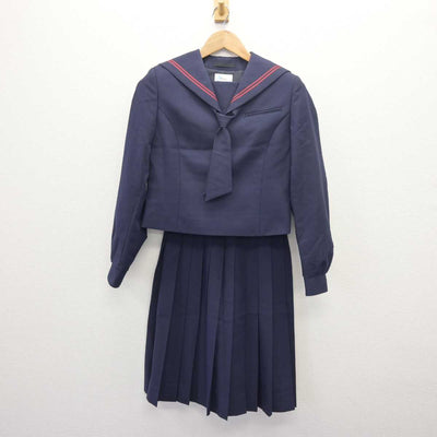 【中古】北海道 白石中学校 女子制服 3点 (セーラー服・スカート) sf066449