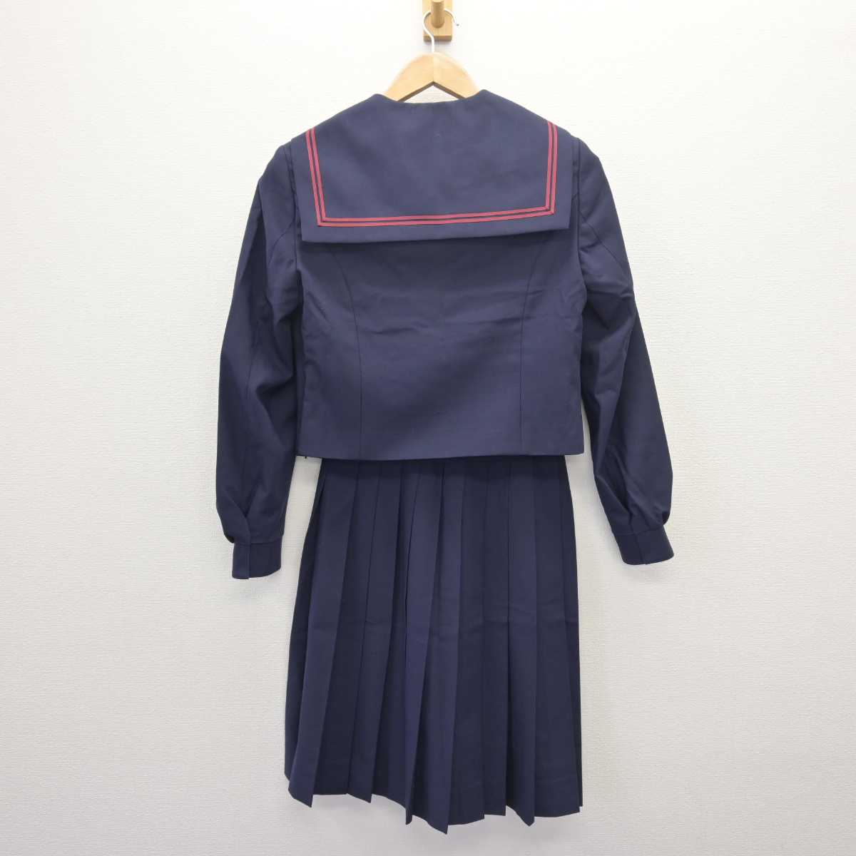 【中古】北海道 白石中学校 女子制服 3点 (セーラー服・スカート) sf066449