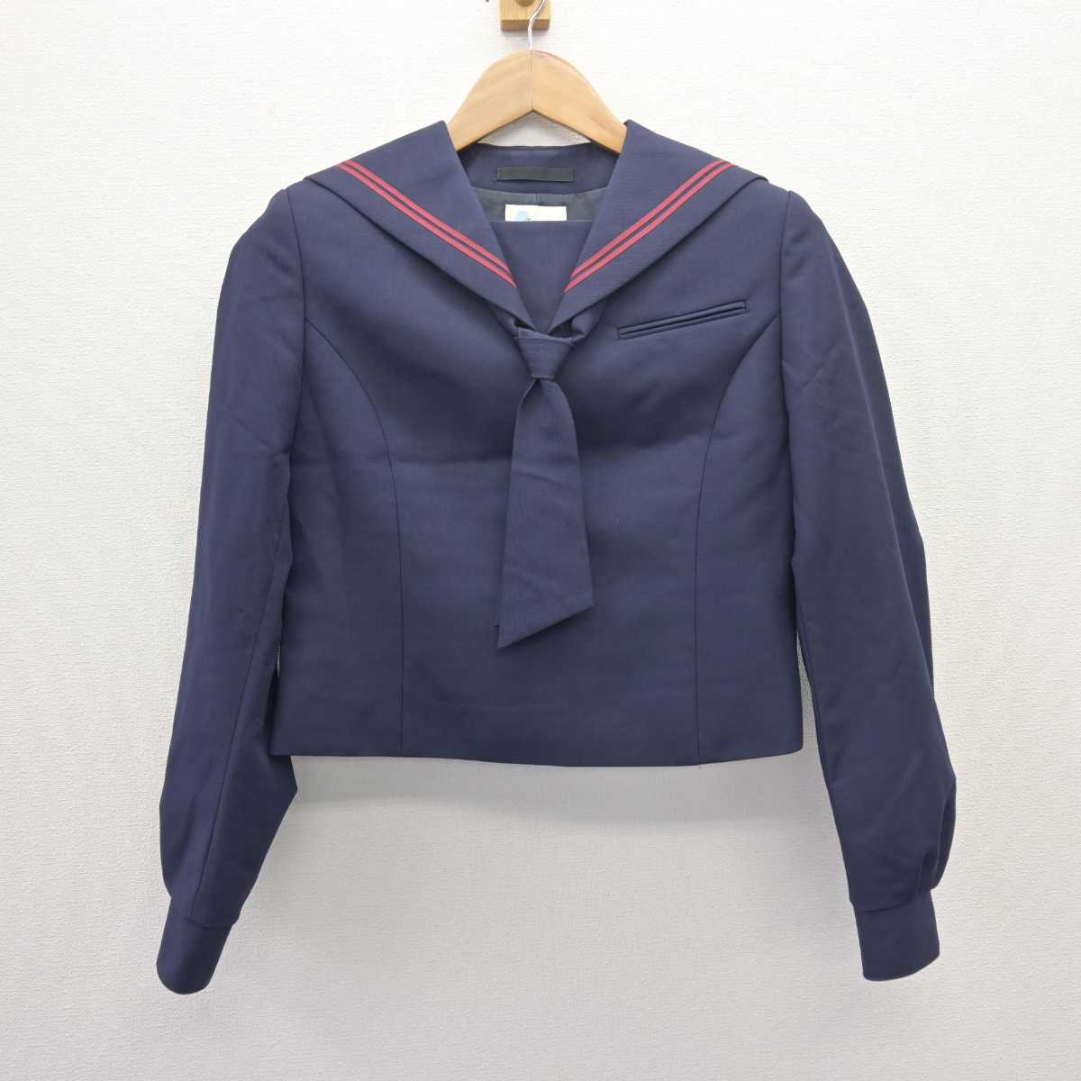 【中古】北海道 白石中学校 女子制服 3点 (セーラー服・スカート) sf066449