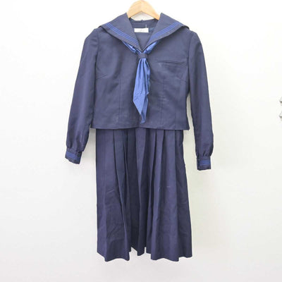 【中古】神奈川県 宮崎中学校 女子制服 4点 (セーラー服・ジャンパースカート) sf066461