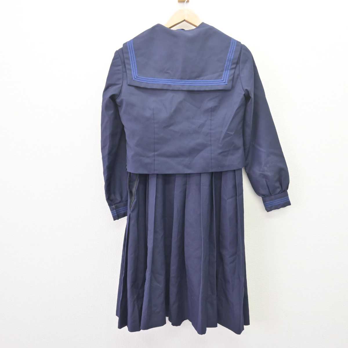 【中古】神奈川県 宮崎中学校 女子制服 4点 (セーラー服・ジャンパースカート) sf066461