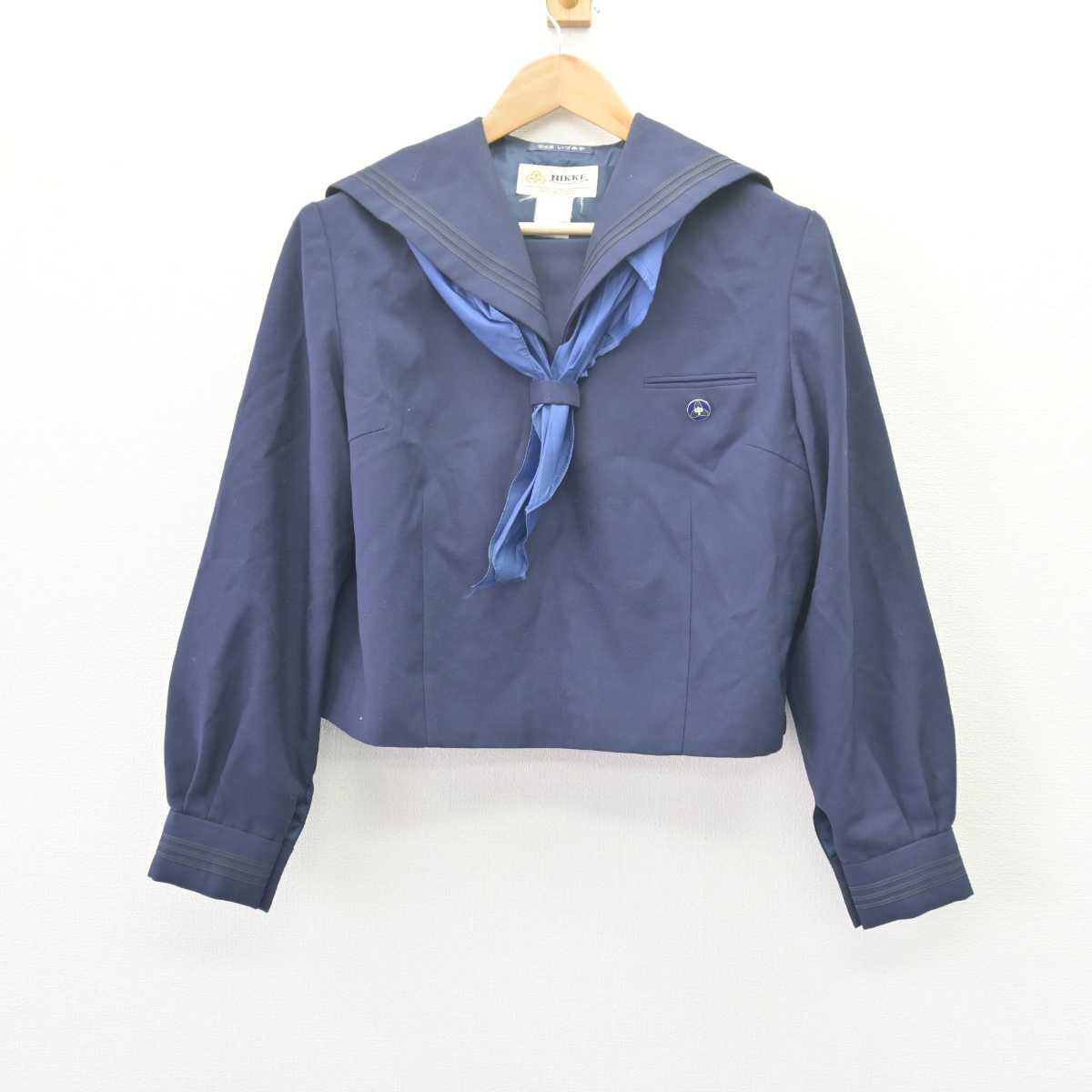 【中古】神奈川県 宮崎中学校 女子制服 3点 (セーラー服) sf066462